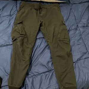 Riverisland black cargo pants 32x30